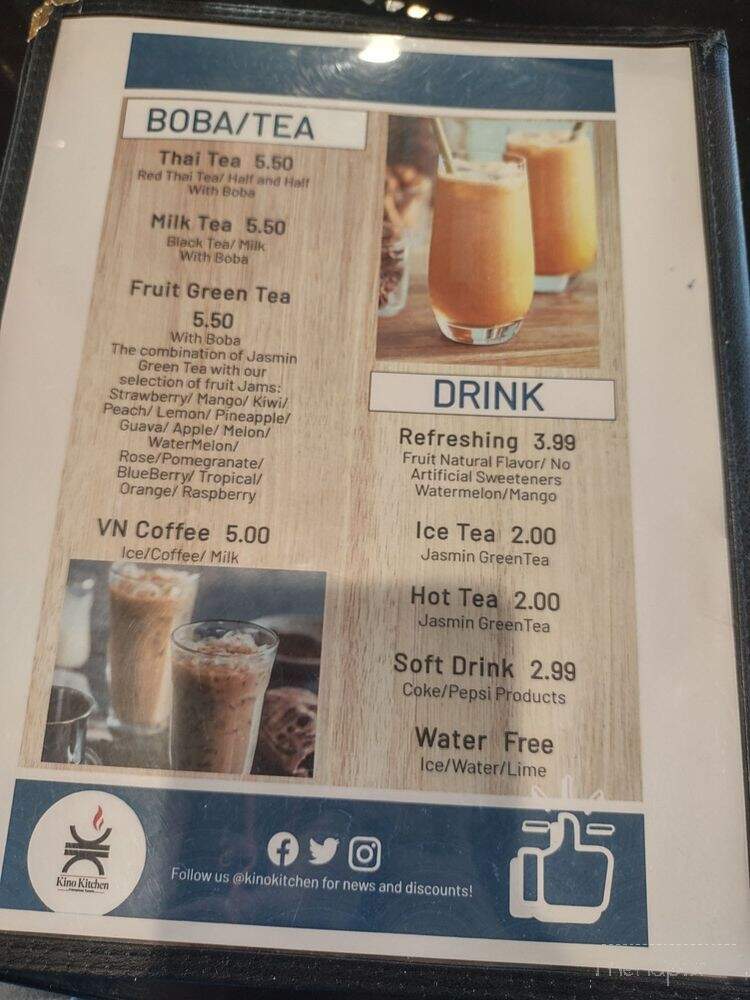 Kino Kitchen - Kingman, AZ menu_pic