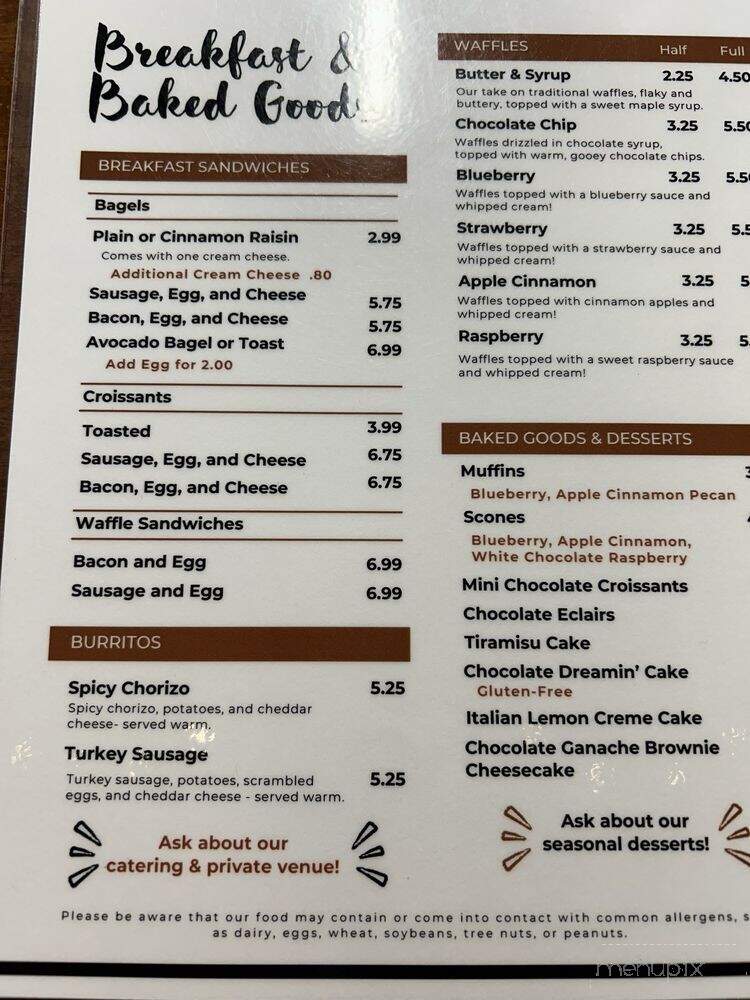 Savie Cafe - Toney, AL menu_pic