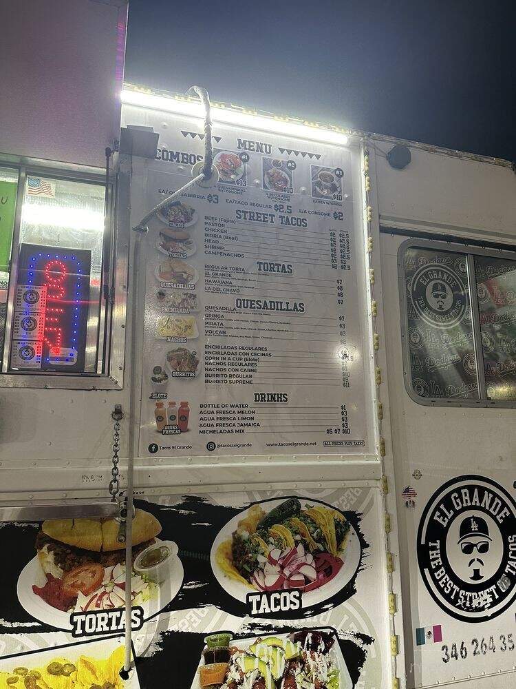 Tacos El Grande - Katy, TX menu_pic