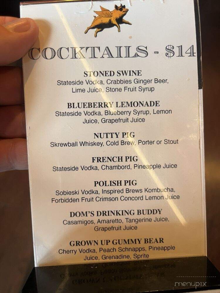 Flying Pig Tavern and Tap - Limerick, PA menu_pic