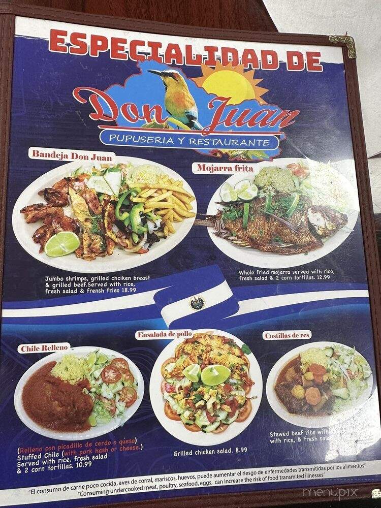 Don Juan - Houston, TX menu_pic