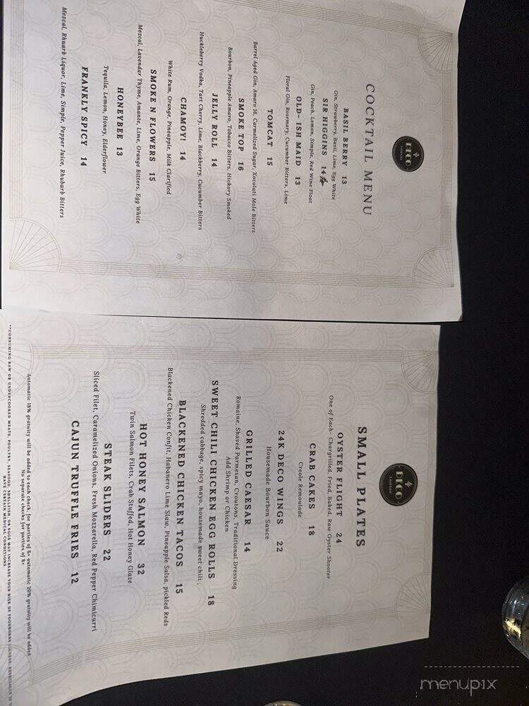 Deco Lounge - Buffalo, NY menu_pic