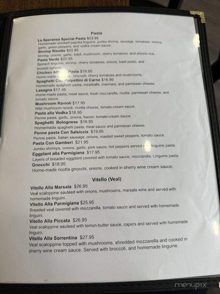 La Speranza Restaurant - Rockville, MD