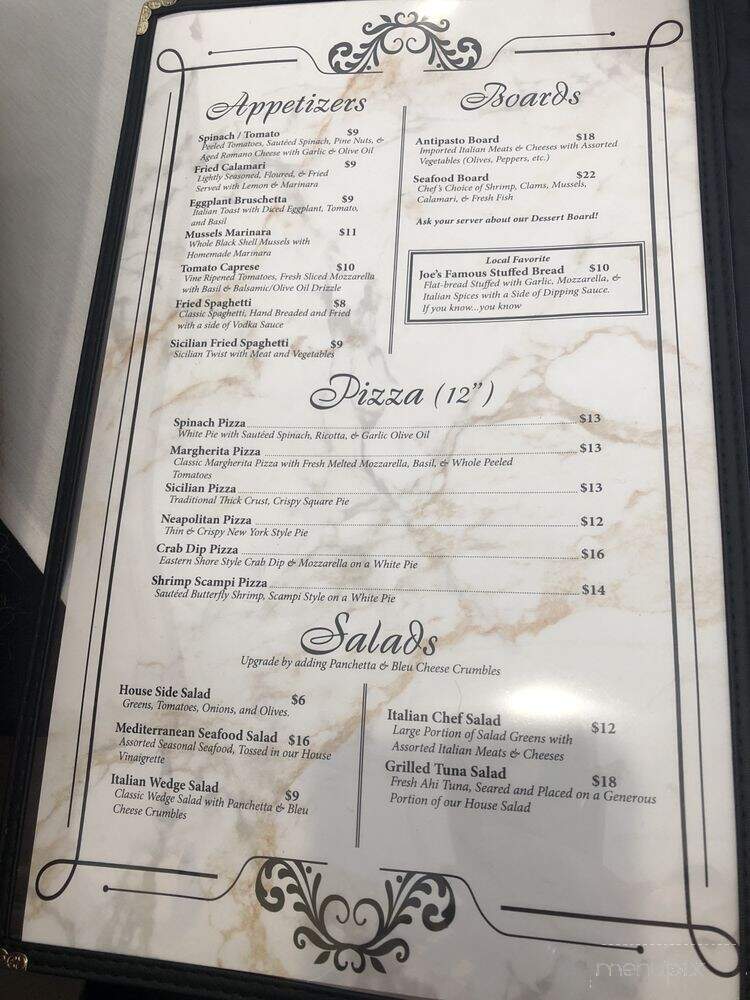 Joe's La Roma - Fruitland, MD menu_pic