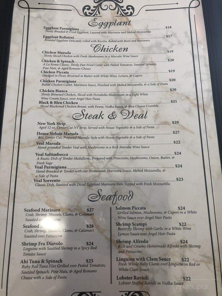 Joe's La Roma - Fruitland, MD menu_pic