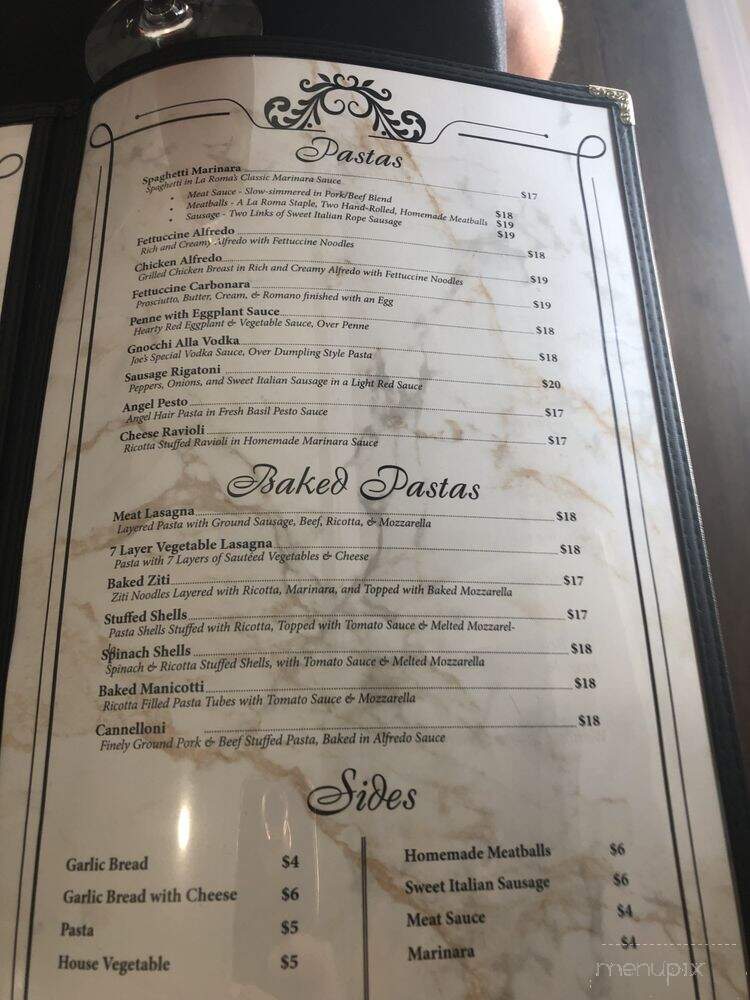 Joe's La Roma - Fruitland, MD menu_pic