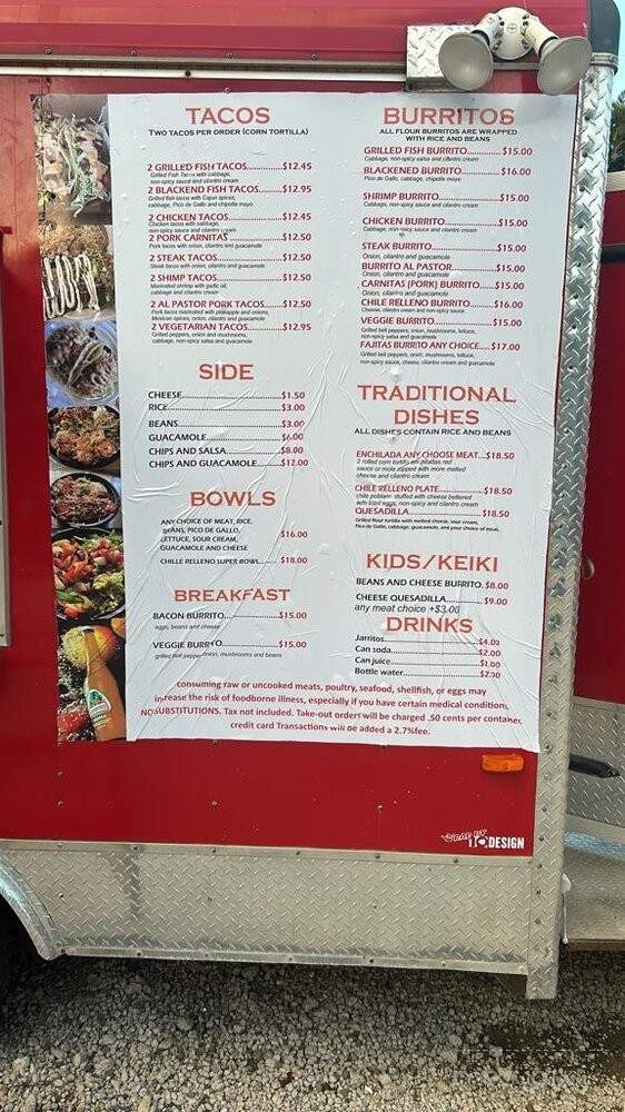Baja Chalupas - Kalaheo, HI menu_pic