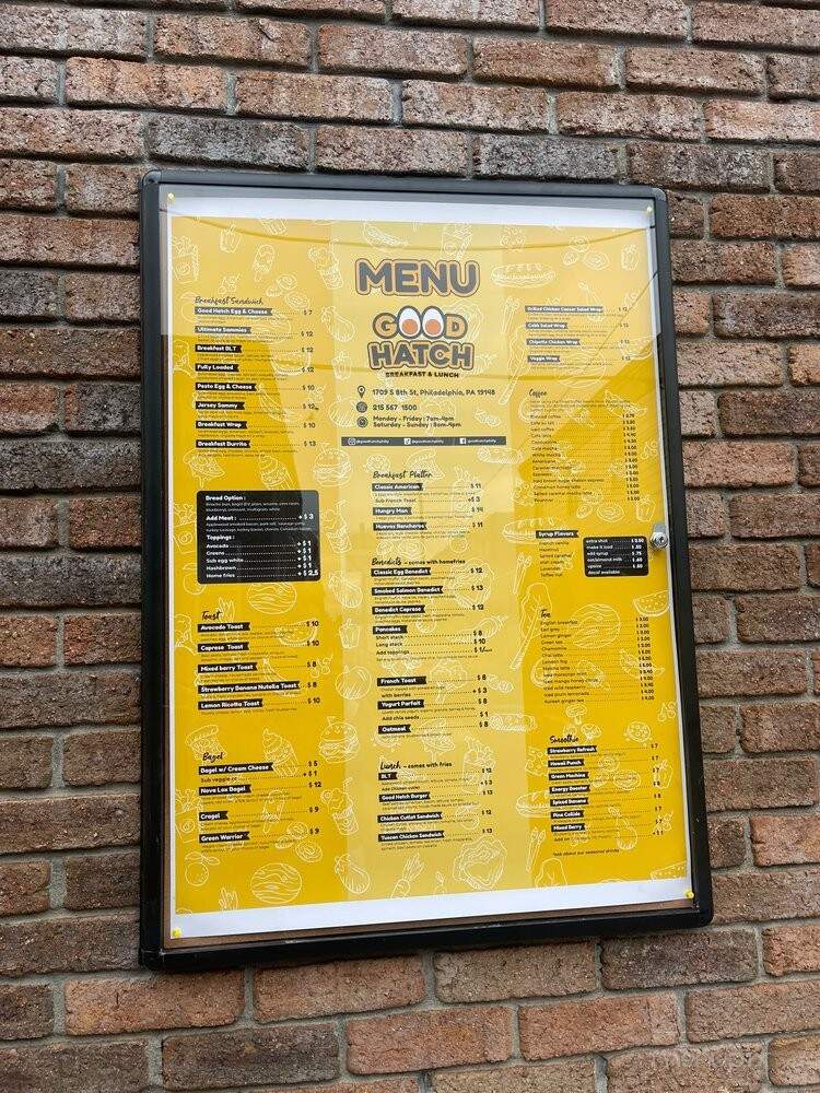 Good Hatch - Philadelphia, PA menu_pic