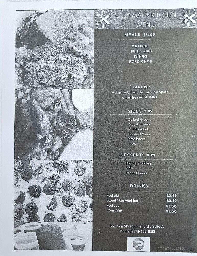Lilly Mae's Diner - Killeen, TX menu_pic