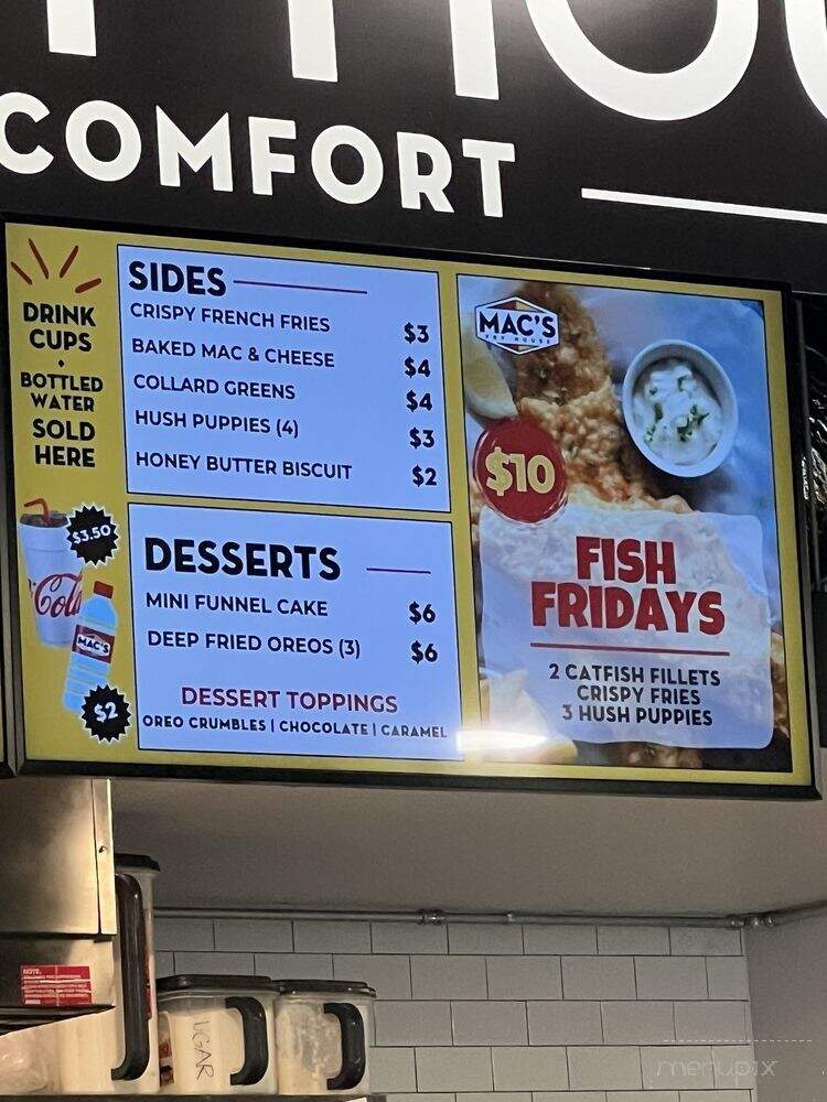 Mac's Fry House - Waco, TX menu_pic