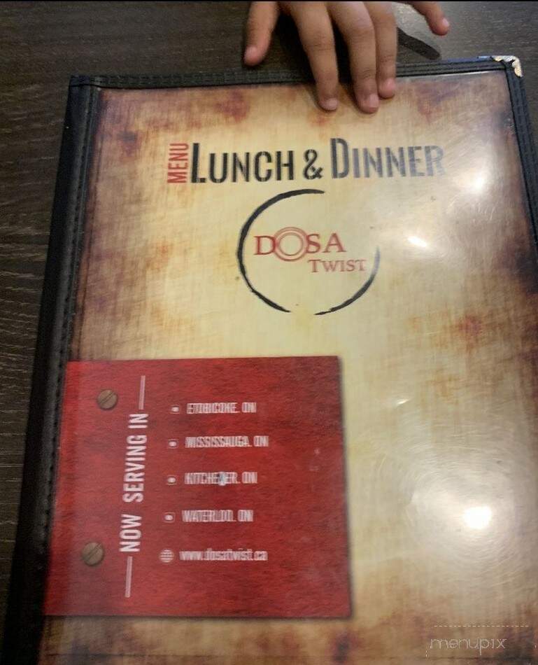 Dosa Twist - Etobicoke, ON menu_pic
