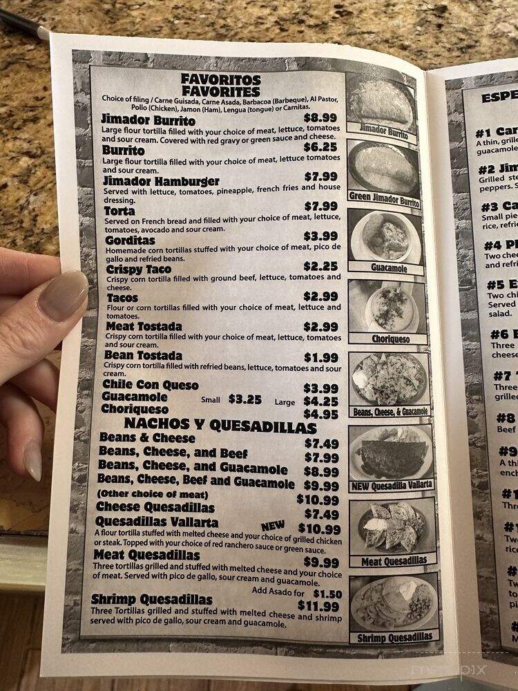 El Jimador - Hobbs, NM menu_pic