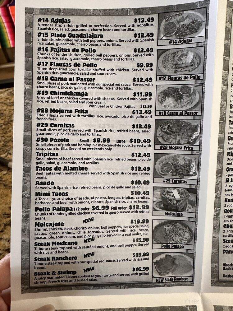 El Jimador - Hobbs, NM menu_pic
