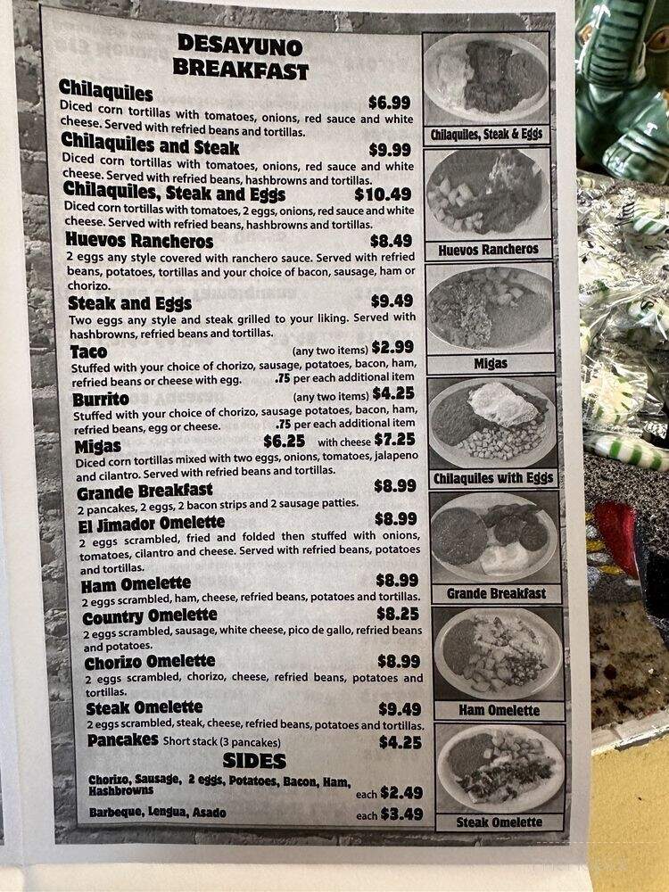 El Jimador - Hobbs, NM menu_pic