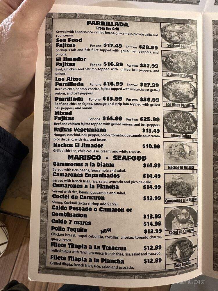 El Jimador - Hobbs, NM menu_pic