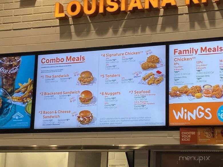 Popeye's Louisiana Kitchen - San Jose, CA menu_pic