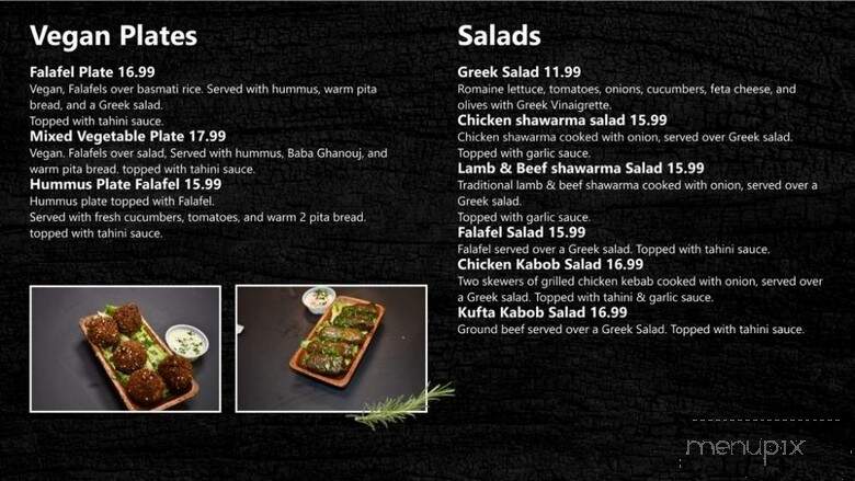 Shawarma Buzz - Seattle, WA menu_pic