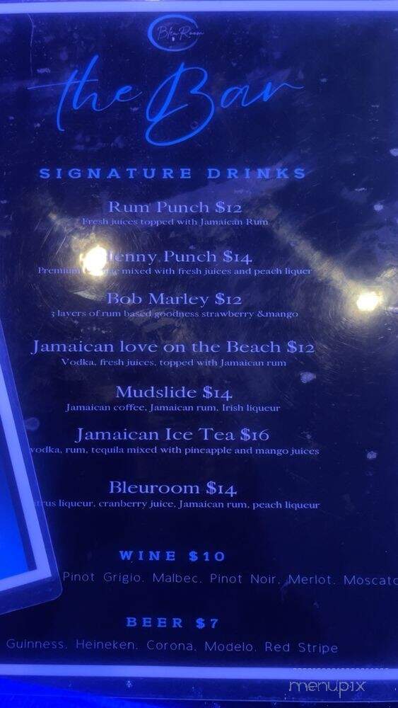 The Bleu Room - New York, NY menu_pic