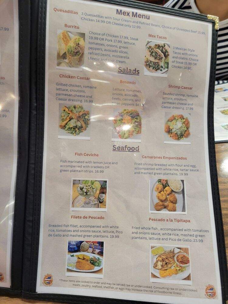 La Marimba Nicaraguan Cuisine - Hillsboro, WI menu_pic