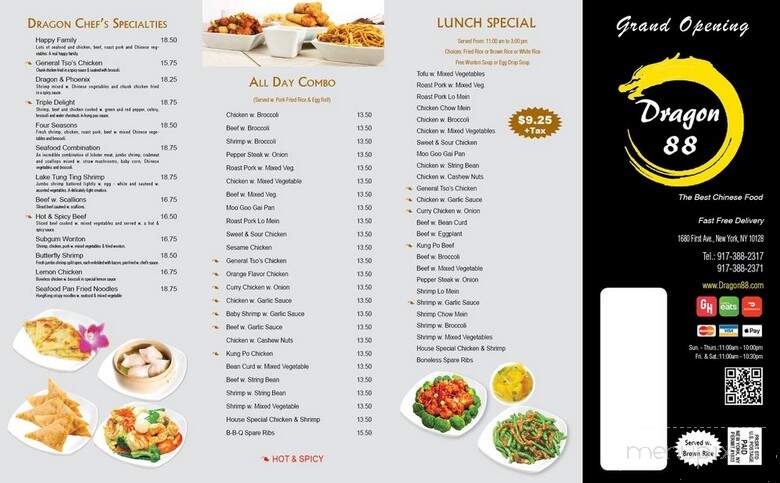 Dragon 88 - New York, NY menu_pic