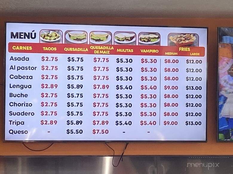 Tacos Lopez #2 - West Valley City, UT menu_pic