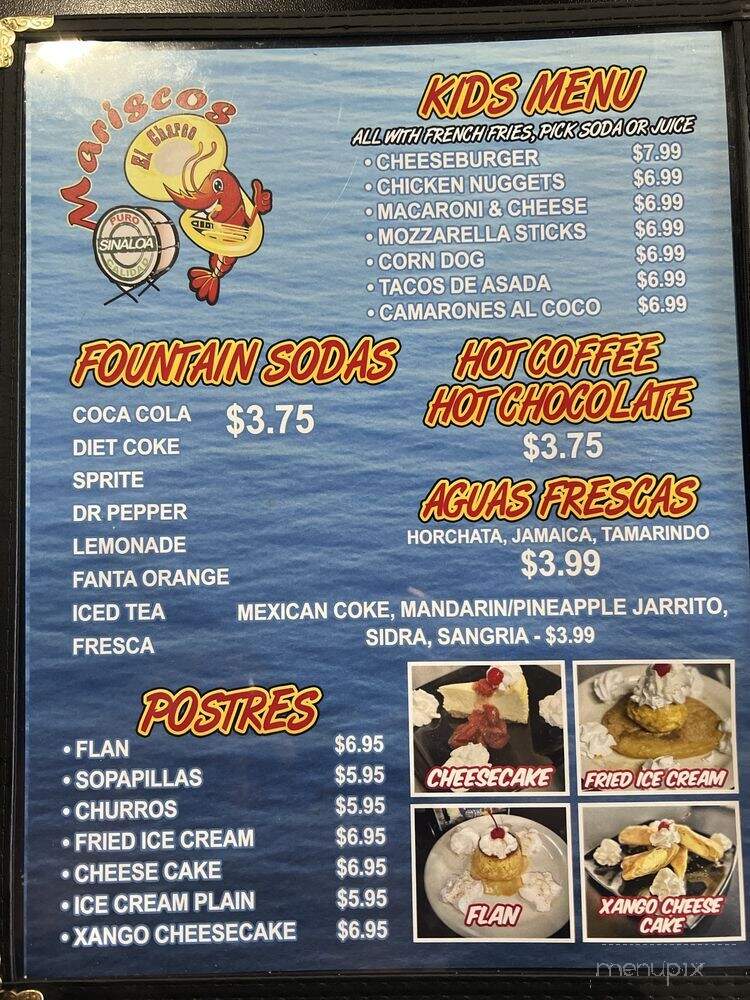 Mariscos El Charco - Denver, CO menu_pic