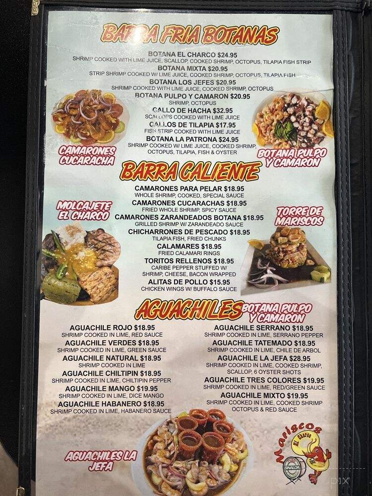 Mariscos El Charco - Denver, CO menu_pic