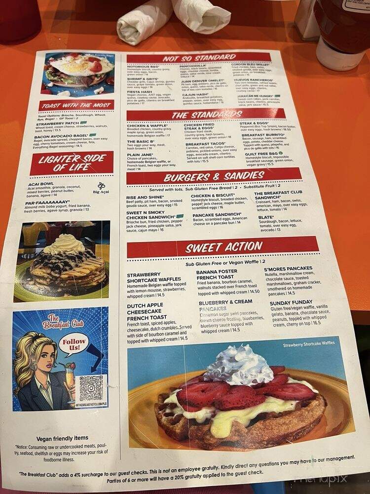 The Breakfast Club - Minneapolis, MN menu_pic