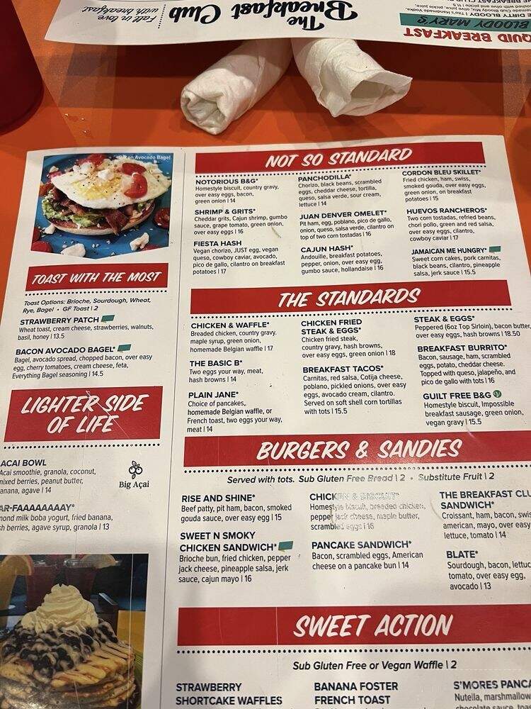 The Breakfast Club - Minneapolis, MN menu_pic