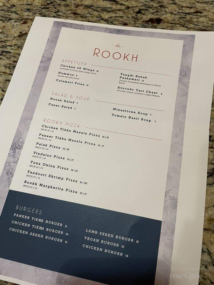 Rookh - Bryant, AR menu_pic