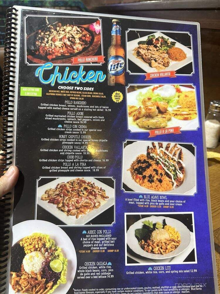 Blue Santa Mexican Grill - Westerville, OH menu_pic
