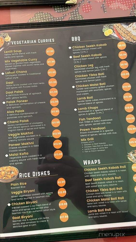 Roti and Boti - Sacramento, CA menu_pic