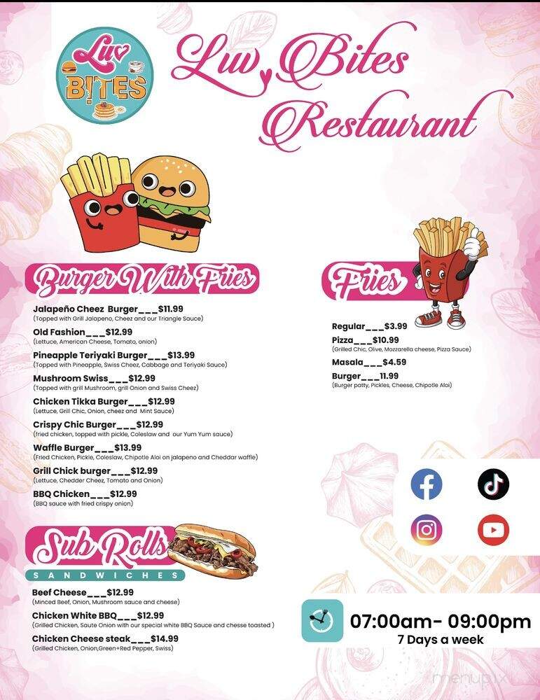 Luv Bites - Totowa, NJ menu_pic