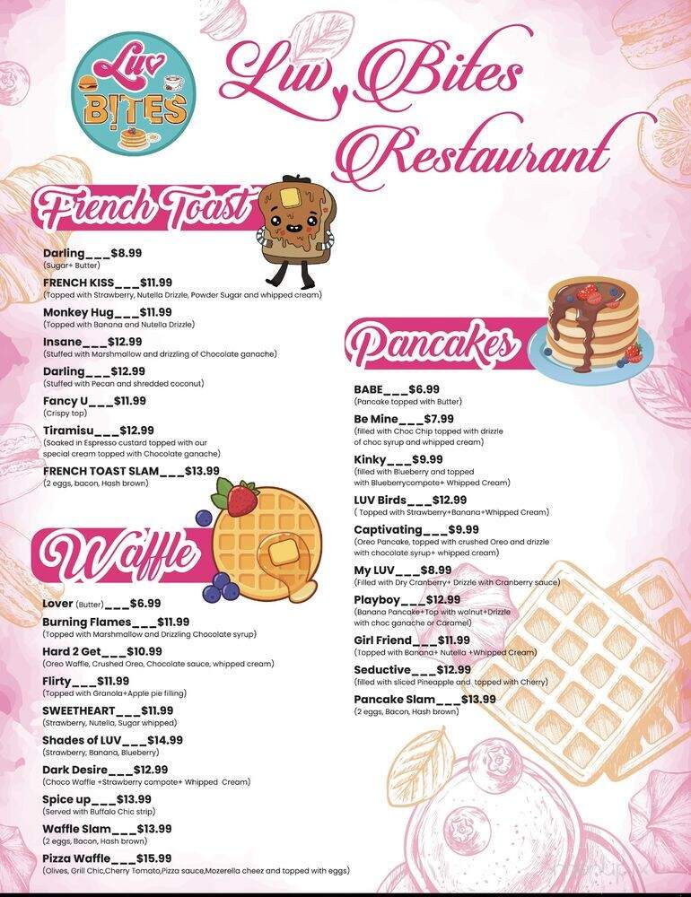 Luv Bites - Totowa, NJ menu_pic