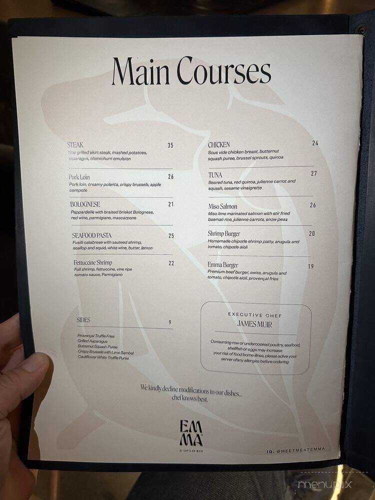 Emma - Hackensack, NJ menu_pic