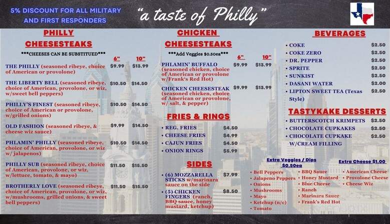 Mikey's Philly Cheesesteaks - Seguin, TX menu_pic