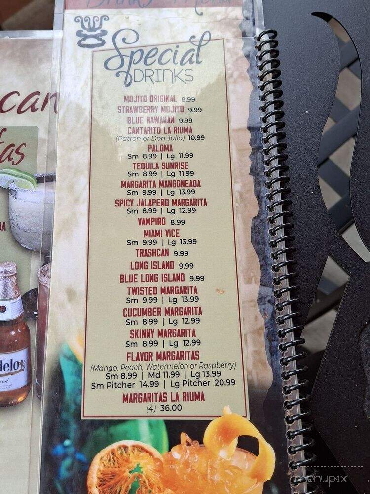 La Fuente Mexican Restaurant - Kansas City, MO menu_pic