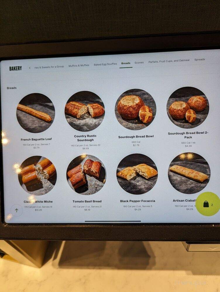 Panera Bread - El Paso, TX menu_pic