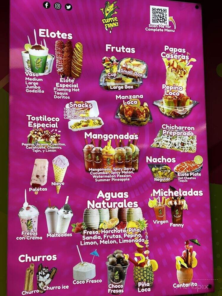 Elotes Fanny - Carrollton, TX menu_pic
