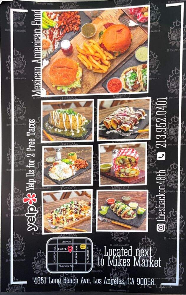 The Shack On 48th - Vernon, CA menu_pic