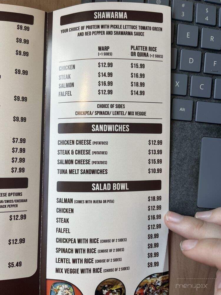 Yoube Coffee - Washington, DC menu_pic