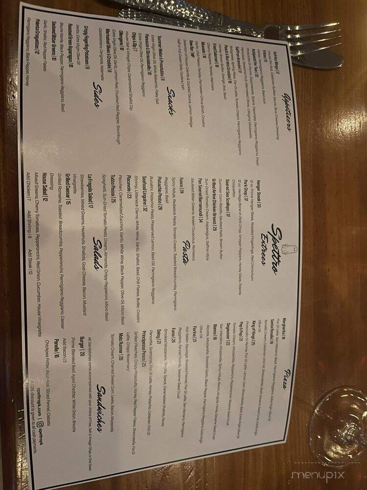 Spettro - Arlington, NY menu_pic