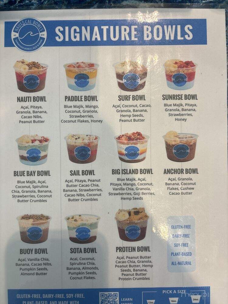 Nautical Bowls - Phoenix, AZ menu_pic