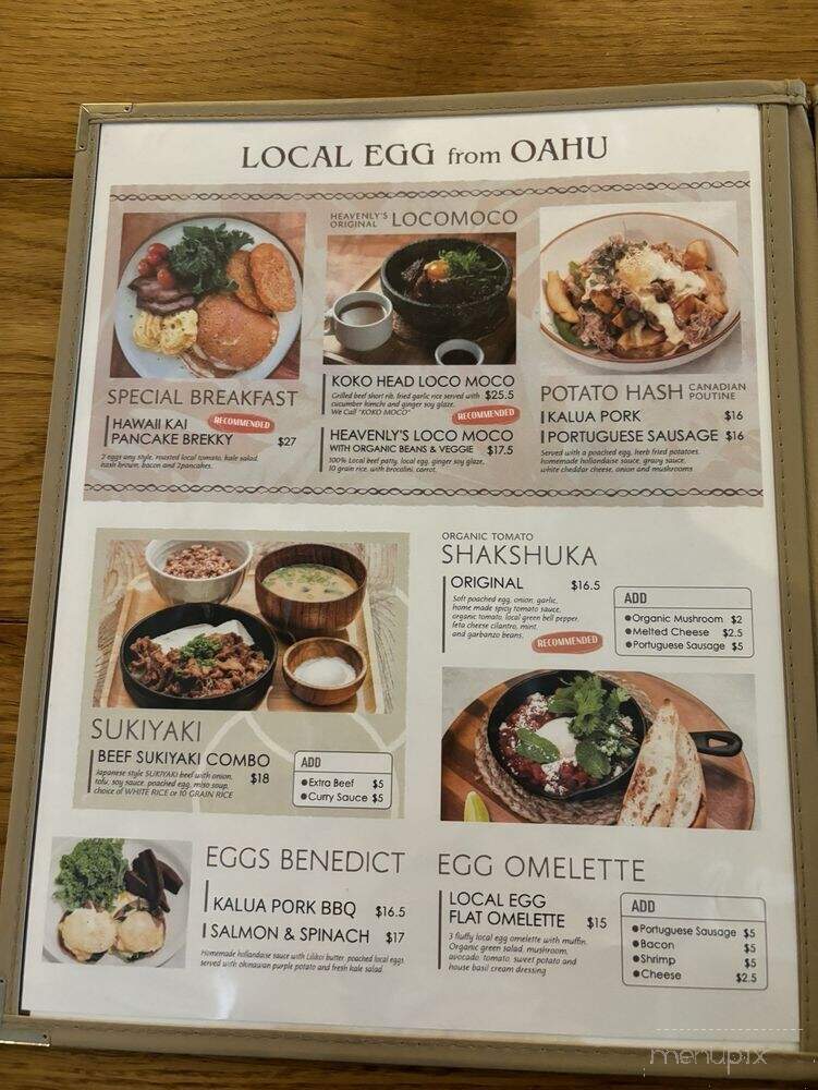 Heavenly Island Lifestyle - Honolulu, HI menu_pic