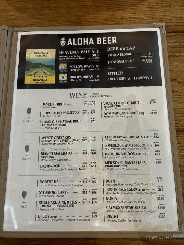 Heavenly Island Lifestyle - Honolulu, HI menu_pic
