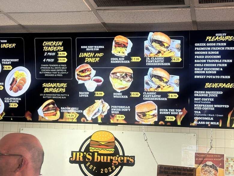 Jr's Burgers - Santa Ana, CA menu_pic