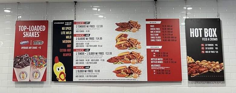 Dave's Hot Chicken - Queensbury, NY menu_pic