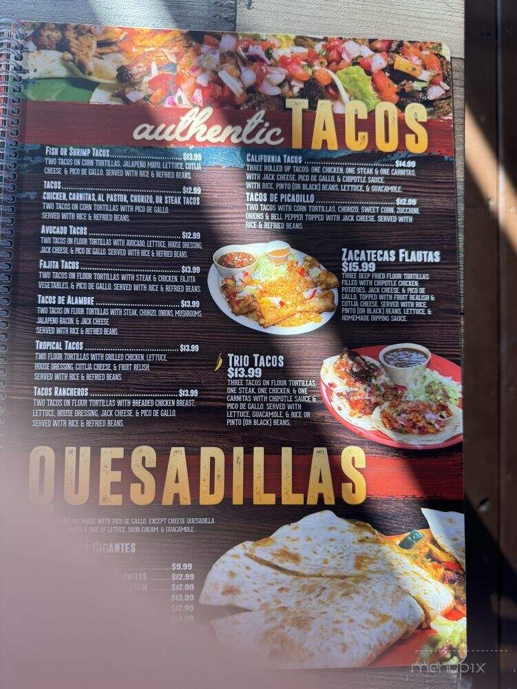 Guacamole Mexican Grill - Lyman, SC menu_pic