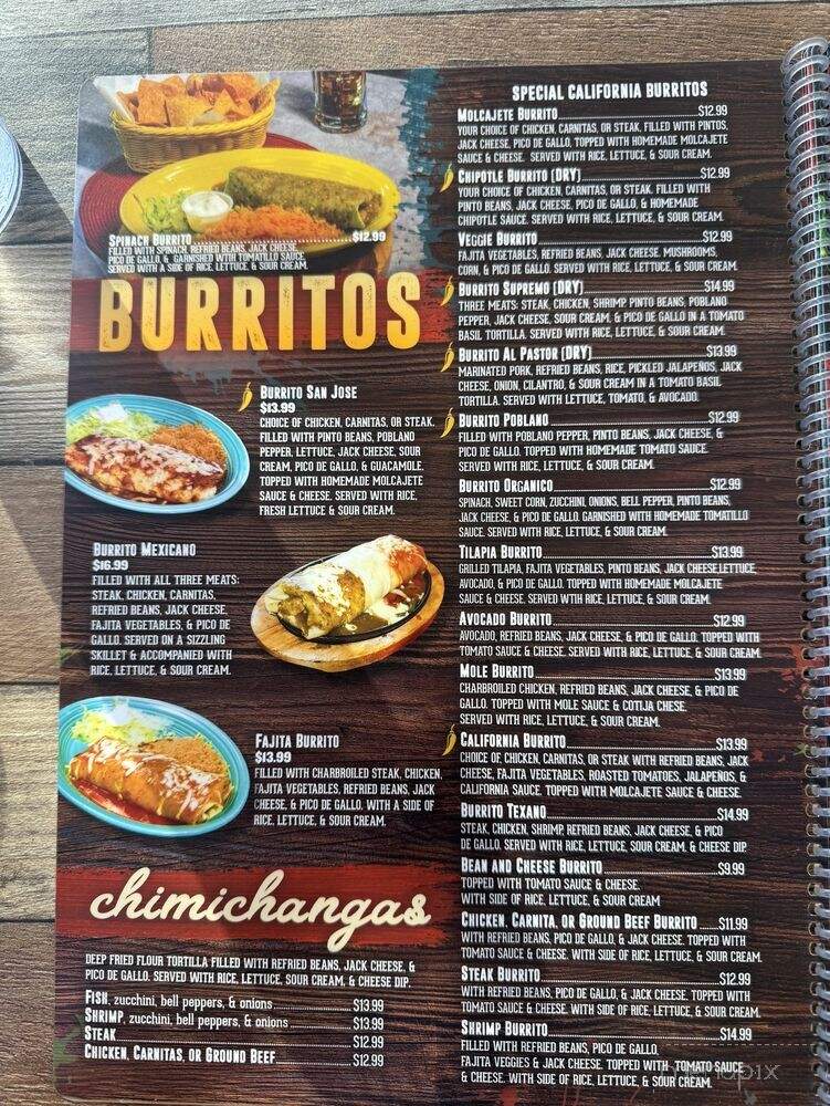 Guacamole Mexican Grill - Lyman, SC menu_pic