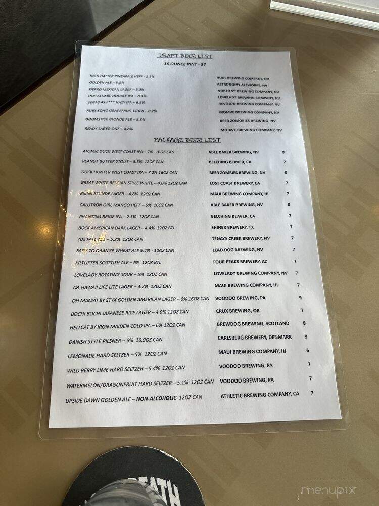 RocknGrapes - Henderson, NV menu_pic